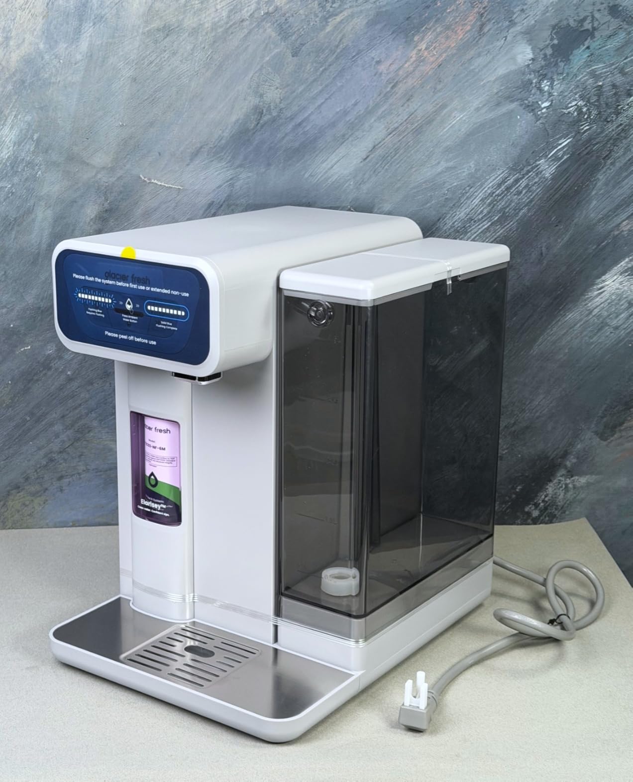 GLACIER FRESH C03 Coolon Countertop Cold Water Purifier, Zero Wastewater | Upgraded Elarisey Filtration, 40oz Cooling Capacity, Low Noise, Plug & Play, NSF42&53/FCC/CA65 Certified customer photo 1