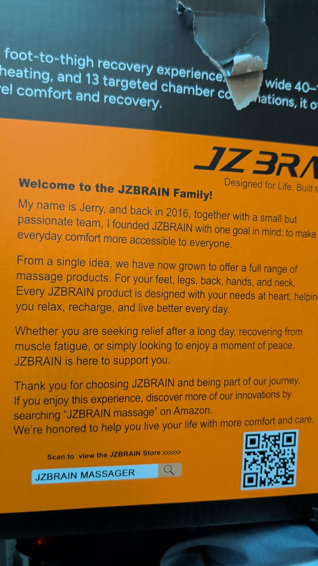 JZBRAIN Professional Sequential Air Compression Boots for Athletes (Medium) | Cordless, 5 Air Chamber, 6 Smart Mode, 13 Custom Zone, 8 Intensity, 3500 mAh, 2 Level Foot Heat customer photo 2