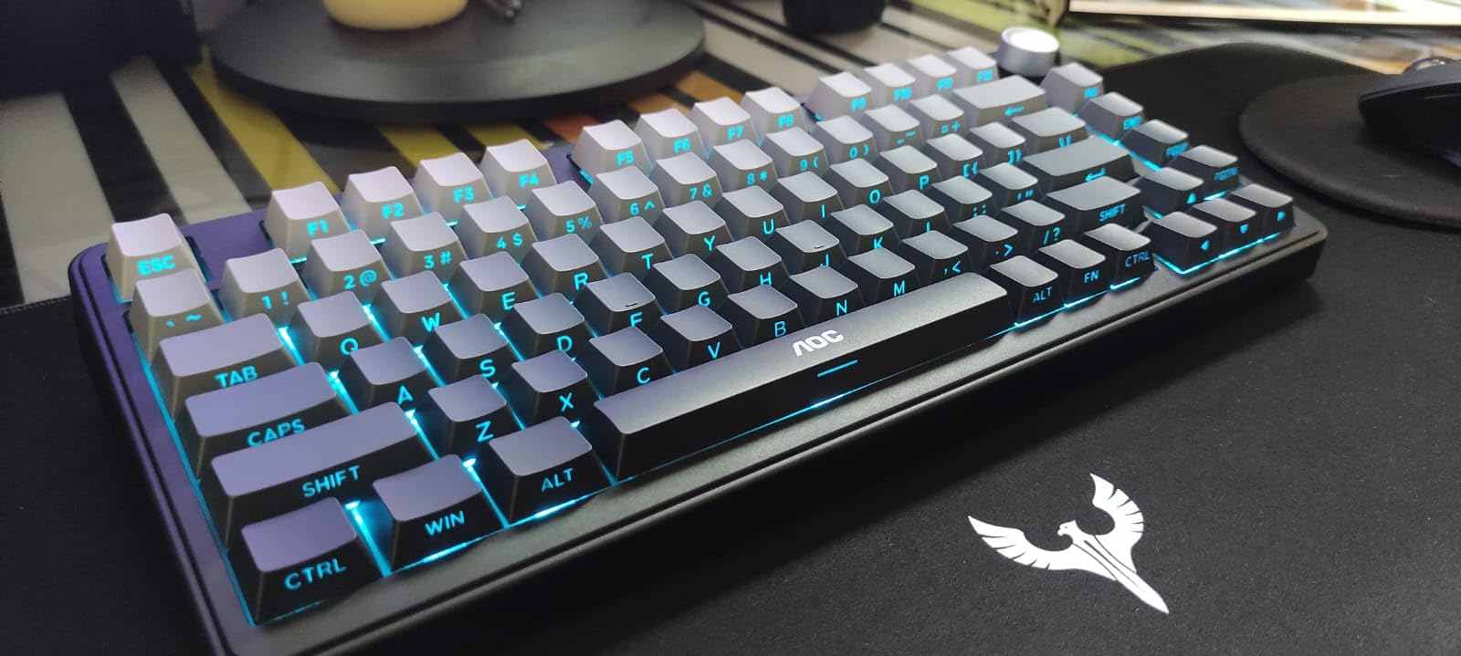 AOC GK330 75% Wireless Mechanical Gaming Keyboard, Hot-Swappable 3-Mode RGB | BT/2.4GHz/USB-C Connectivity, Pre-Lubed Reaper Switches, Anti-Ghosting, Gasket Mount and 5-Layer Sound-Dampening Padding customer photo 2