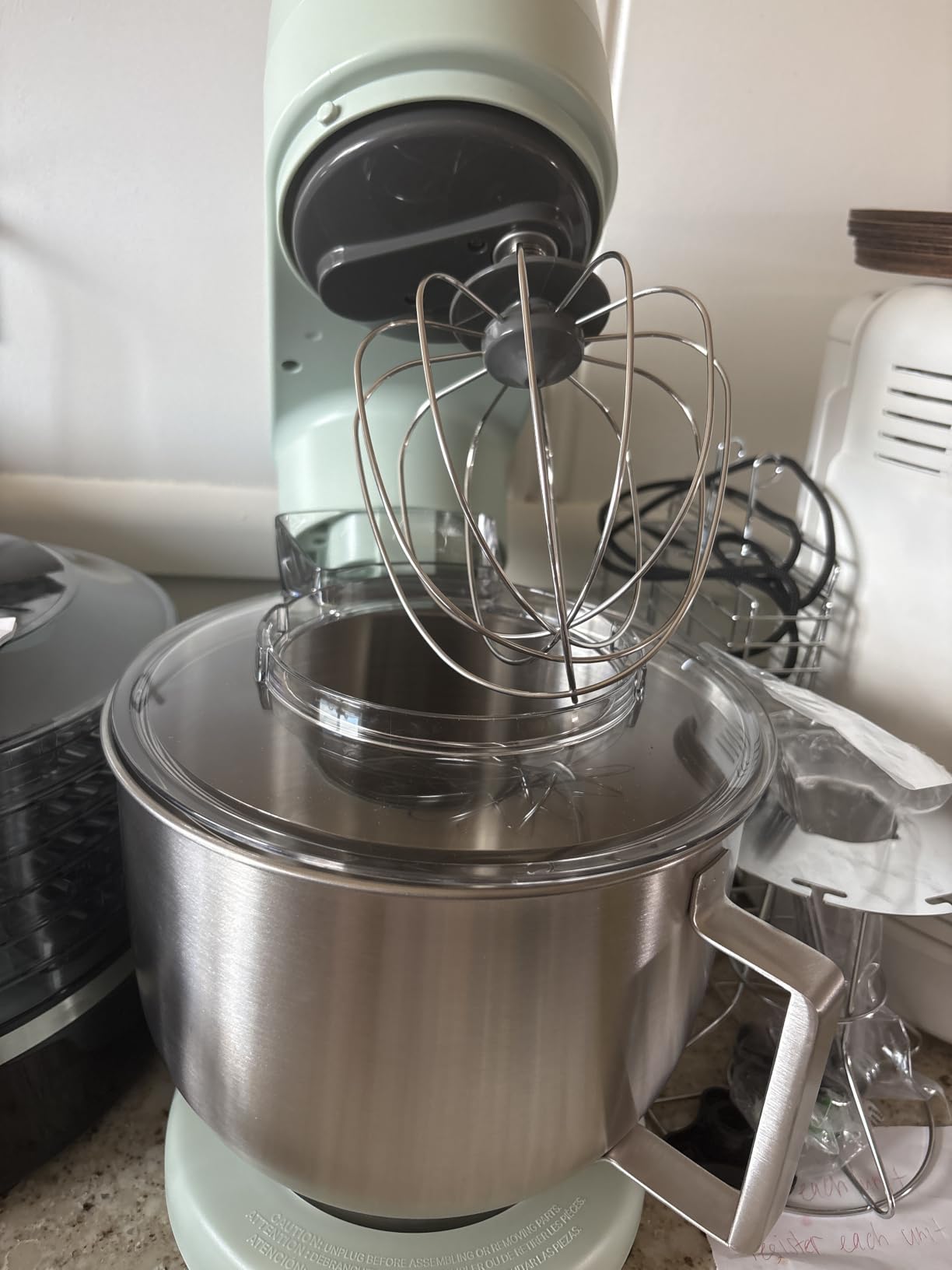 Martha Stewart 5.3QT Tilt Head Stand Mixer, 12 Speeds, Caviar Gray customer photo 1