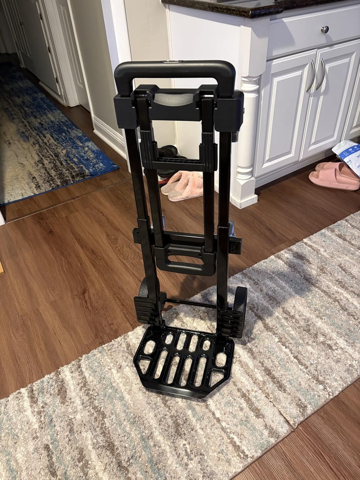 SIMPLI-Magic 2-in-1 Convertible Hand Truck & Dolly - 800 lb Capacity Heavy Duty Folding Platform Cart with Rubber Wheels for Moving Boxes, Furniture & Appliances customer photo 2