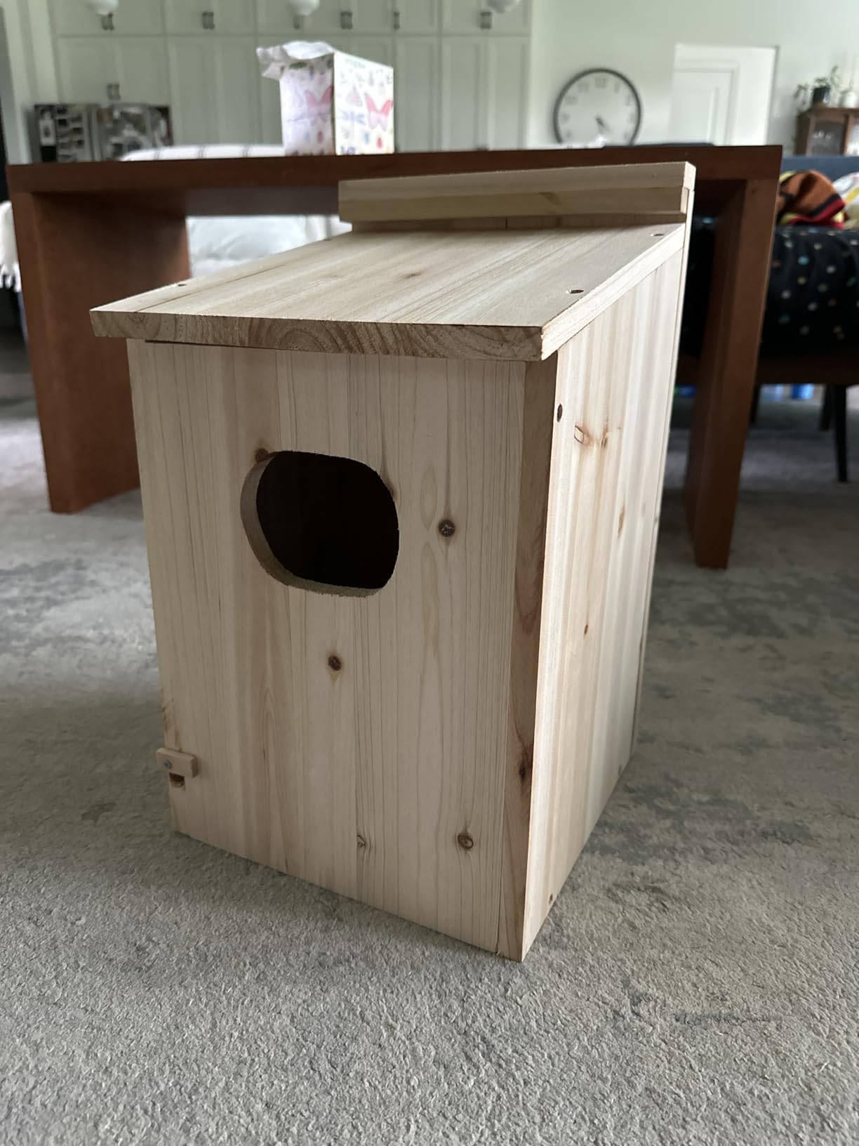 Mallard Nesting Box, Wood Duck House for Outdoor Hexagonal Large Duck House with Dual Entrances for Ponds, Wetlands, Backyards 19.7 X 10.2 X 10.2 Inches customer photo 2
