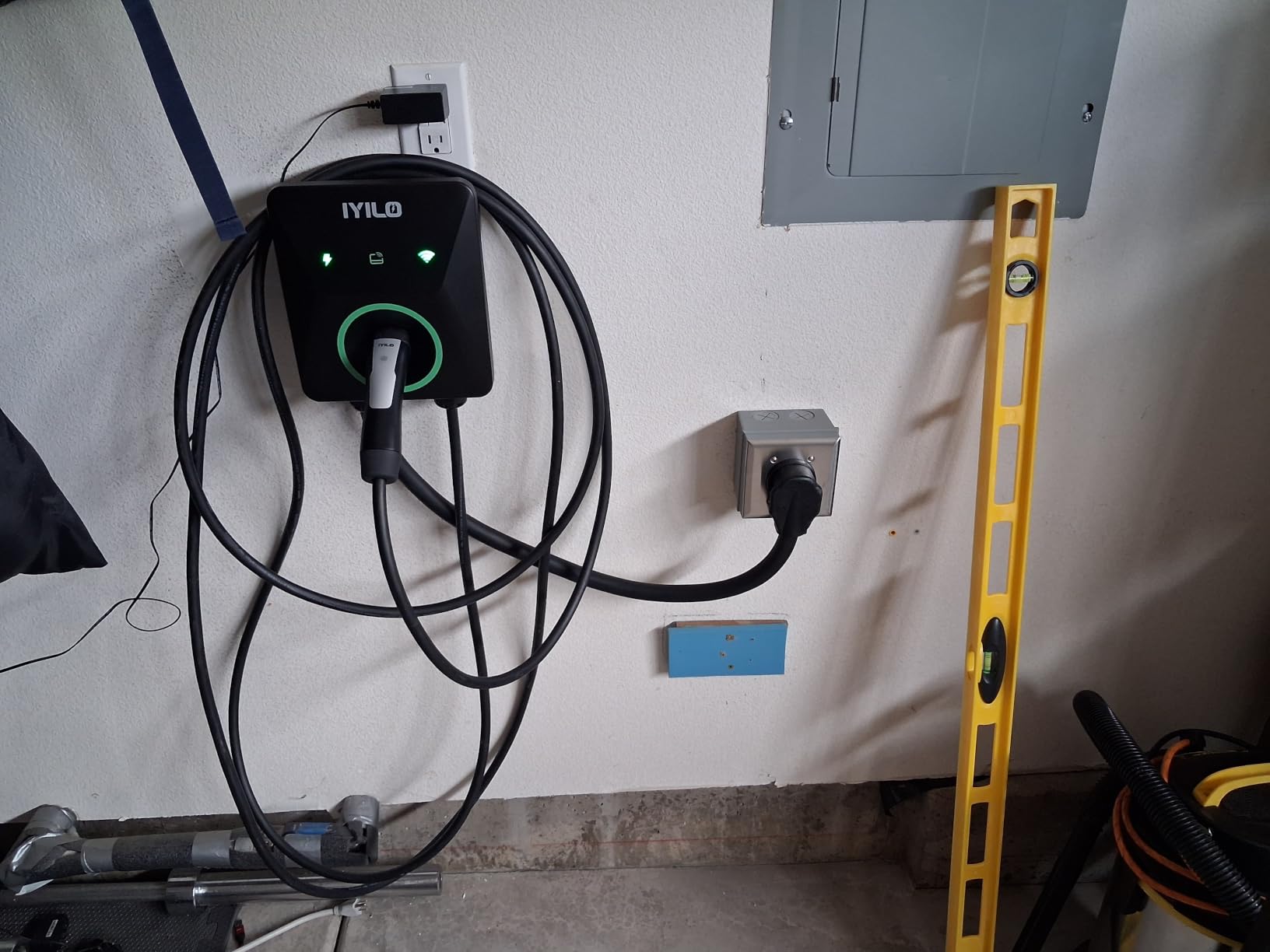 Level 2 EV Charger for Tesla, 48Amp/11.5KW, UL 2594/ETL/Energy Star | NACS(J3400) Wall Supports Power Sharing & Dynamic Load Balancing, Temp Sensors, WiFi Smart APP, Scheduled Charging, Hardwired customer photo 2