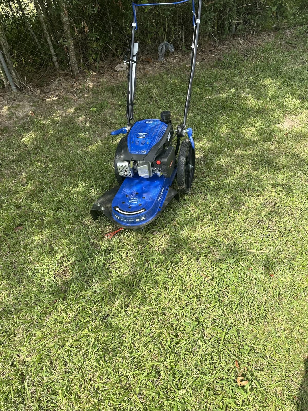BILT HARD Self-Propelled Walk-Behind String Trimmer, 170cc 4-Cycle Gas Brush Cutter, 22