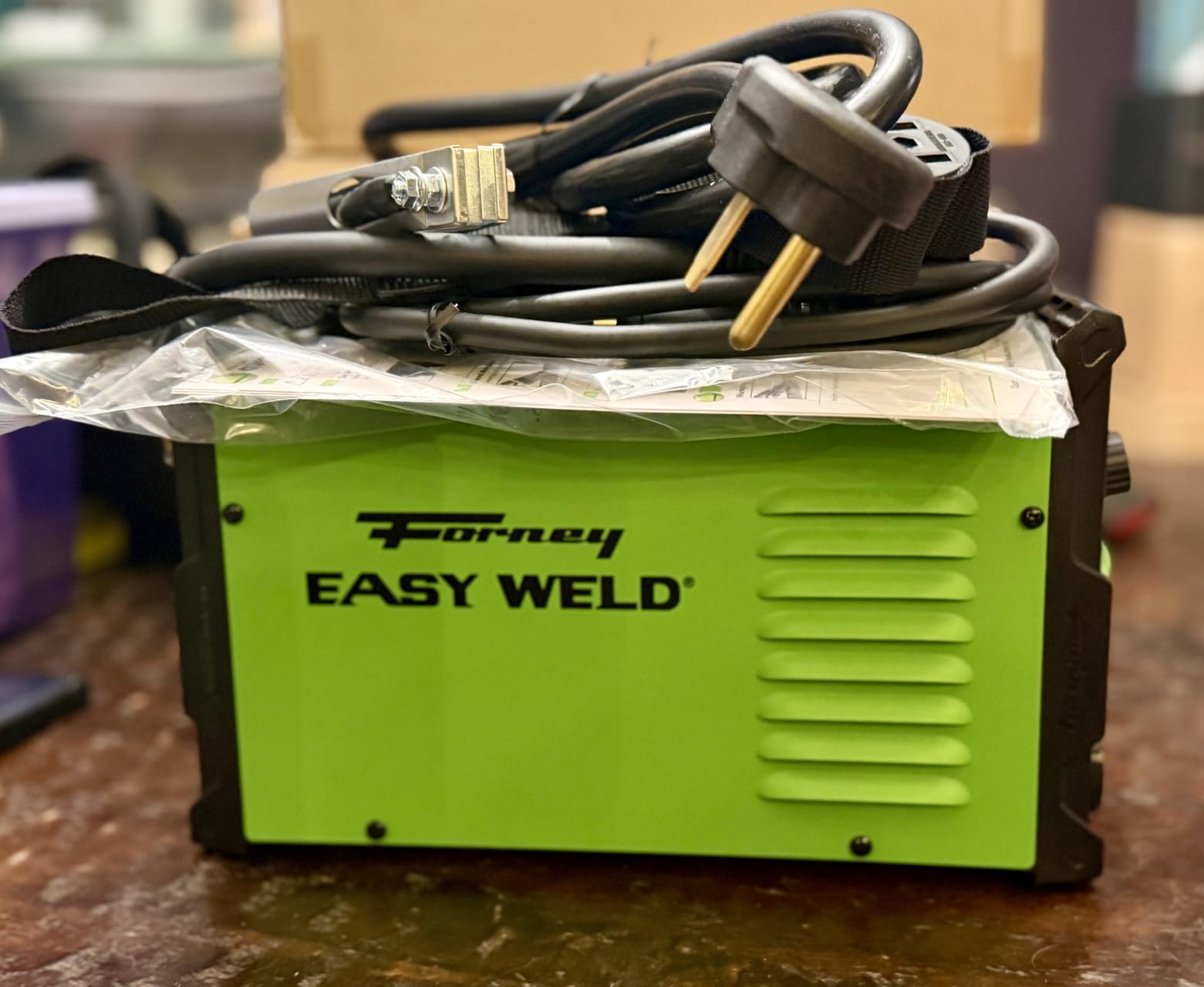 Forney Easy Weld 280 160 ST-i Dual Voltage Stick and TIG Welder, 160A inverter arc welding machine runs on 120V or 230V power, portable design for home, farm, and jobsite use customer photo 1