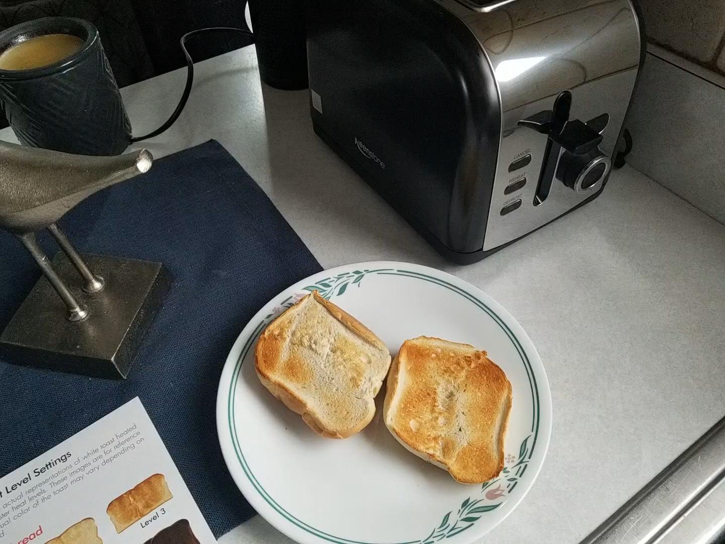 Keenstone 4 Slice Touch Screen Toaster with Long Wide Slots, Stainless Steel | 1400W Digital Toasters with 6 Browning Levels, Defrost, Reheat, Memory, Single Slice, Cancel for Bread, Bagels, Waffles customer photo 2