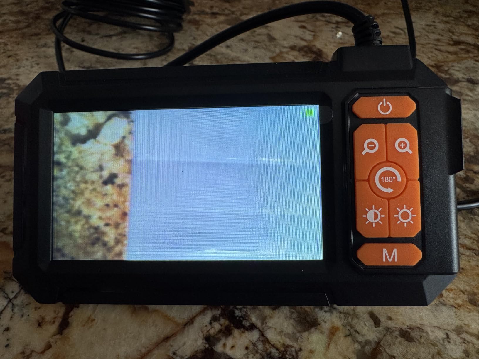 Industrial Endoscope, 1080P Digital Inspection Camera, 7.9mm Lens, IP67-Rated Waterproof Sewer Camera, Equipped with a 4.3-inch LCD Screen, 8 LED Lights, and a 16.5FT Semi-Rigid Probe customer photo 2