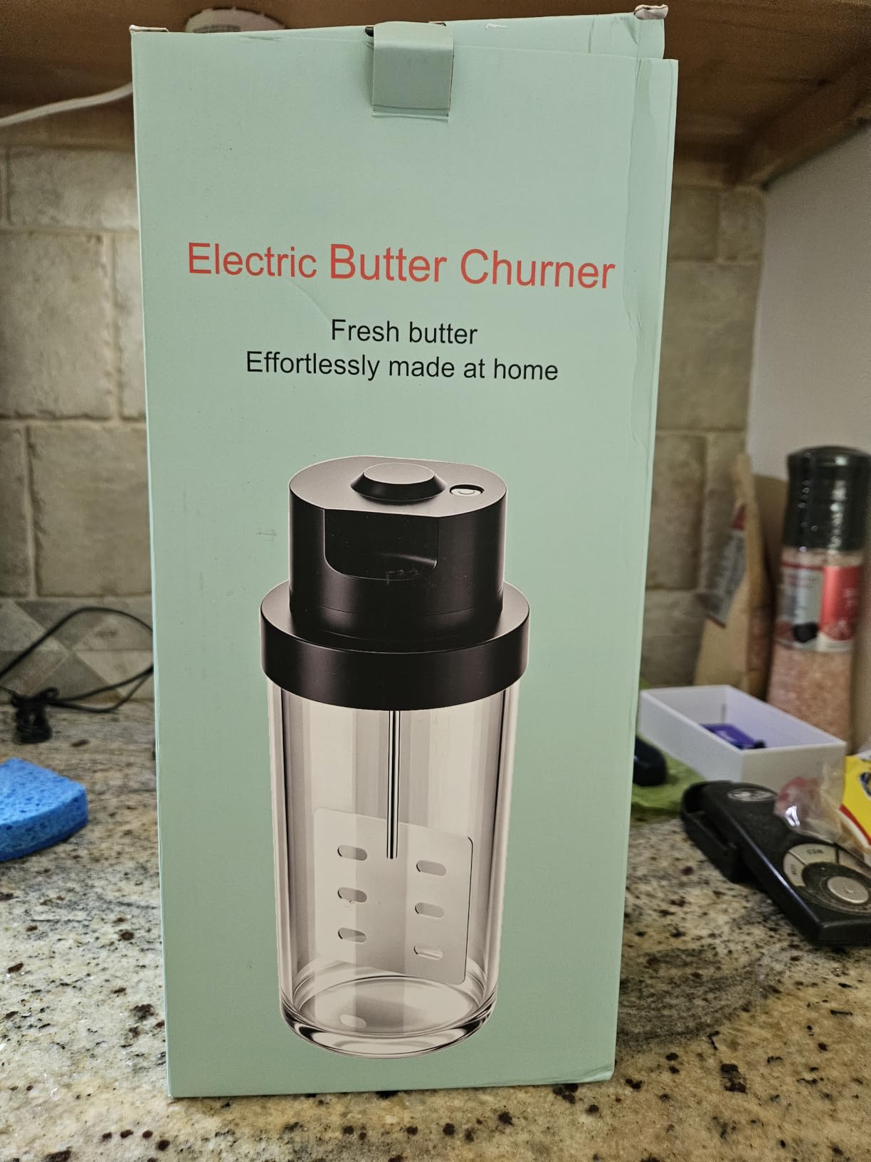Electric Butter Churner 61oz 1.8L Glass Jar One-Touch Butter Maker | High-Speed Blending, Home & kitchen Fun, Homemade Creamy Butter customer photo 2