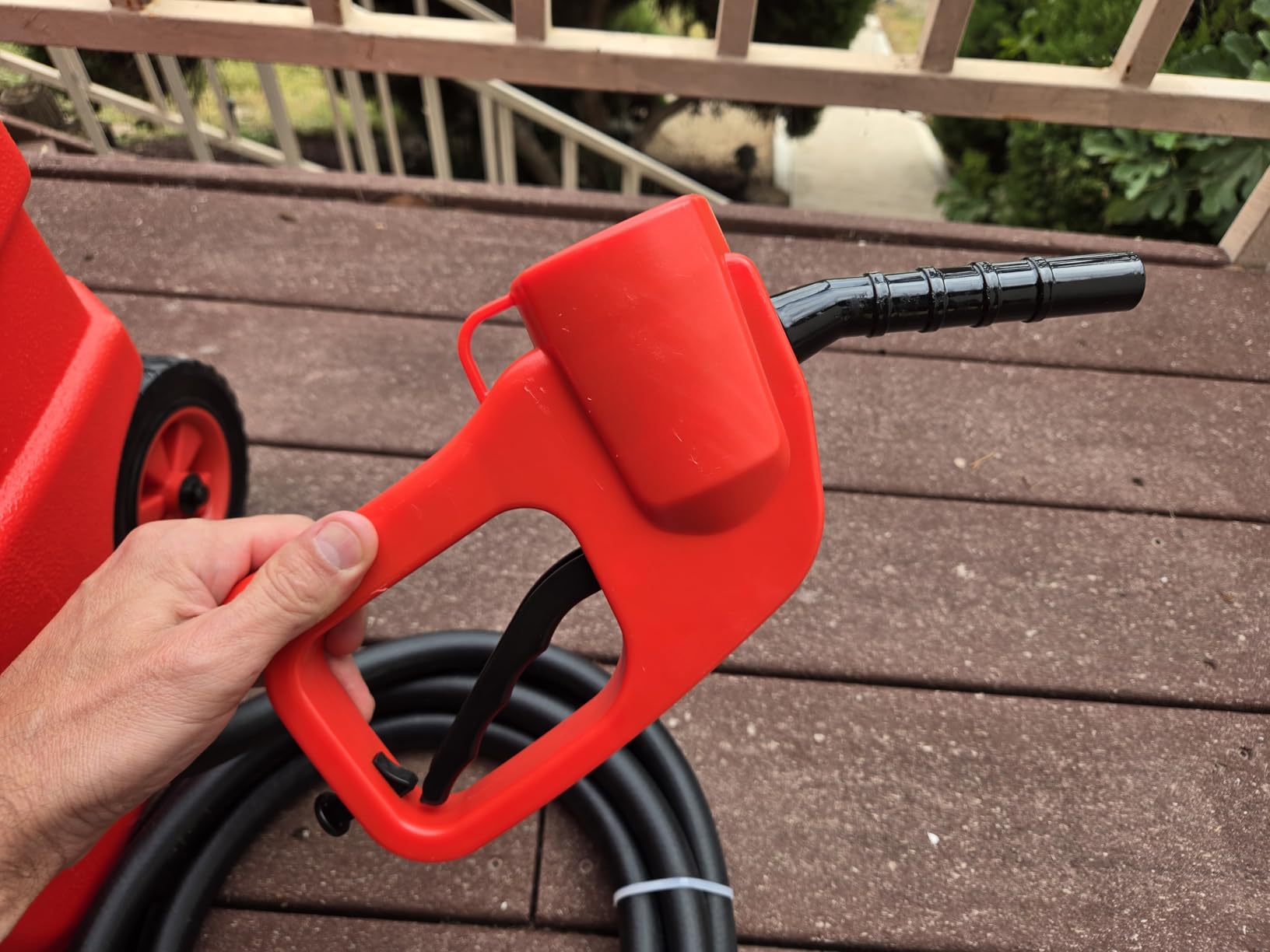 Garvee 16 Gallon Gas Can, Fuel Tank Container with 10 FT Manual Siphon Pump customer photo 1