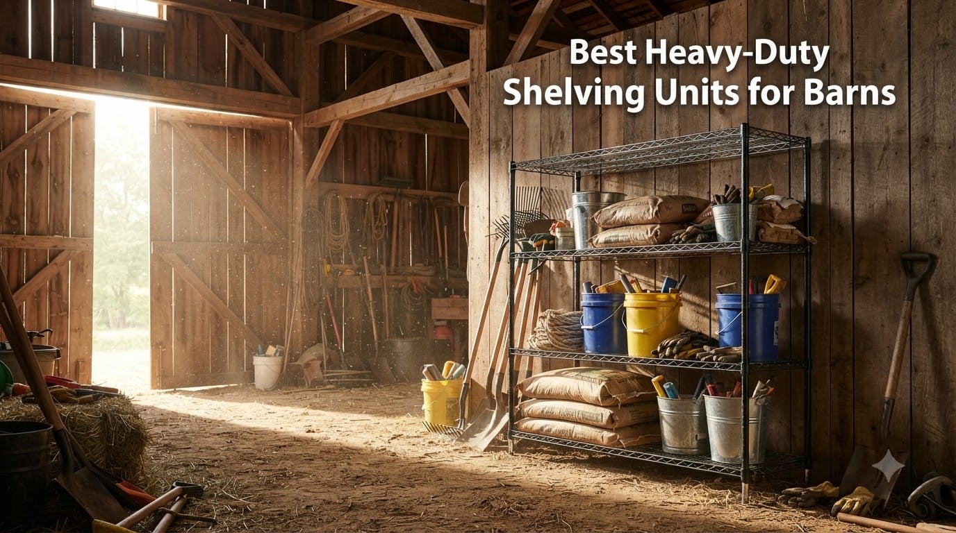 Best Heavy-Duty Shelving Units for Barns
