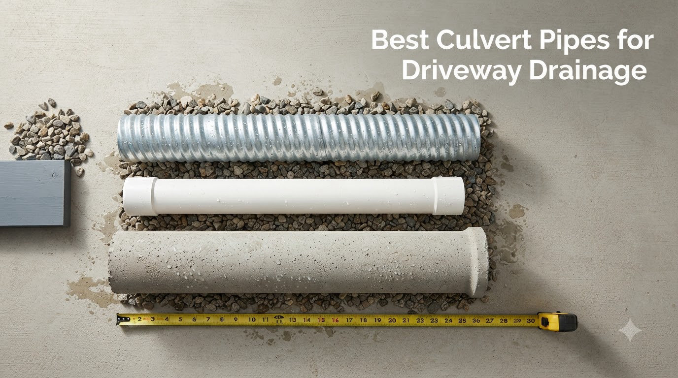 Best Culvert Pipes for Driveway Drainage