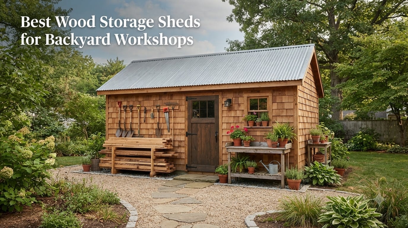 Best Wood Storage Sheds for Backyard Workshops