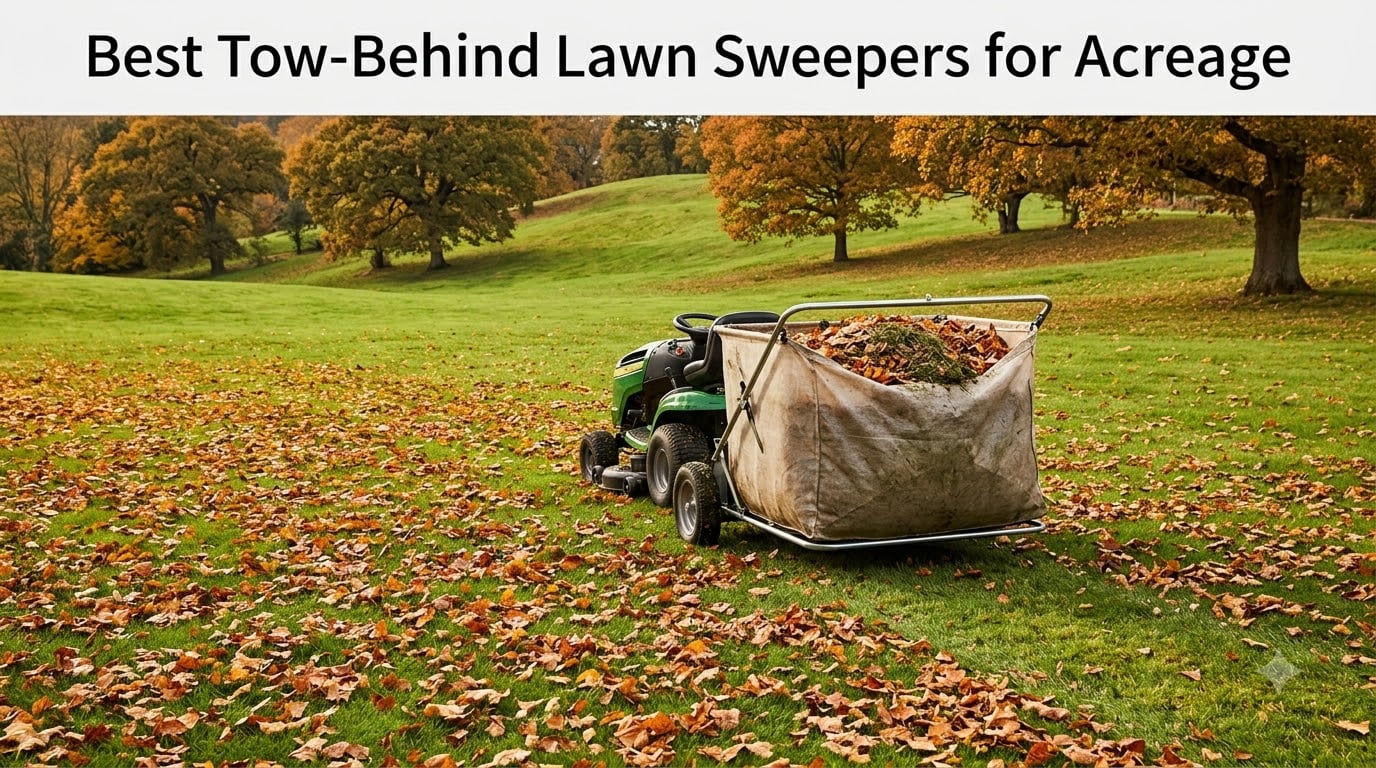 Best Tow-Behind Lawn Sweepers for Acreage