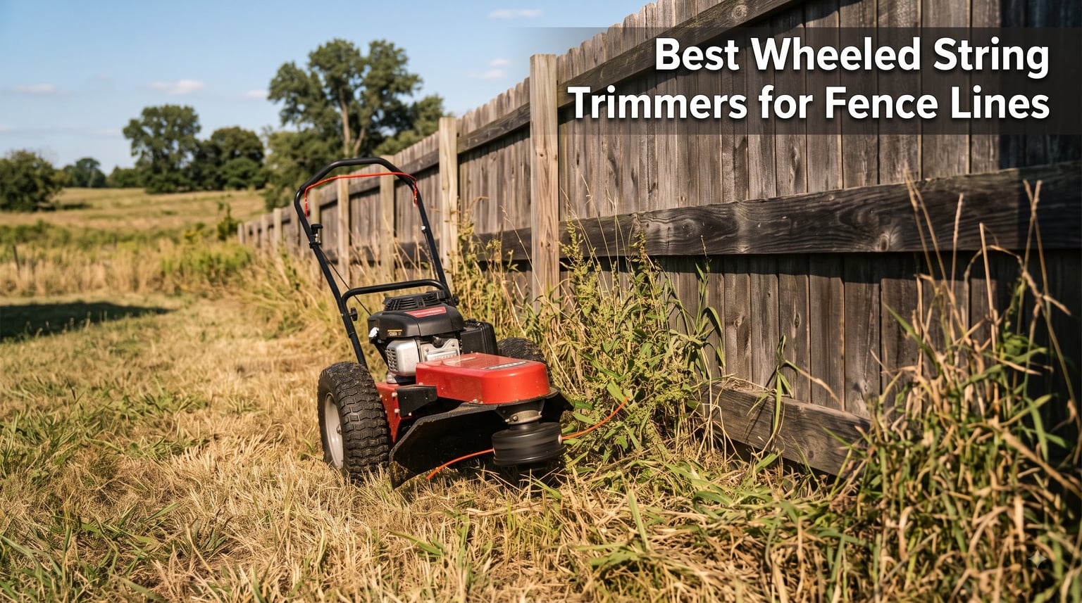 Best Wheeled String Trimmers for Fence Lines