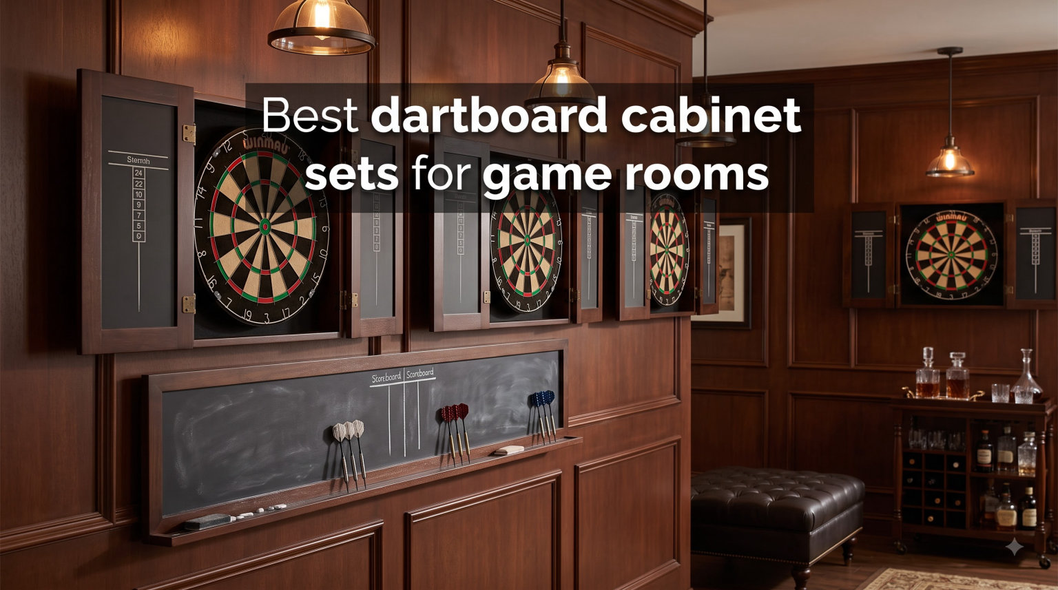 Best dartboard cabinet sets for game rooms