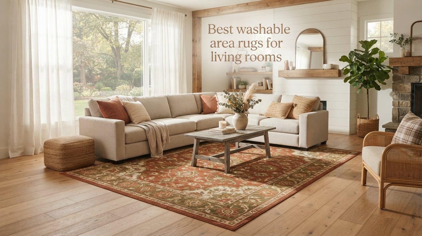 Best washable area rugs for living rooms