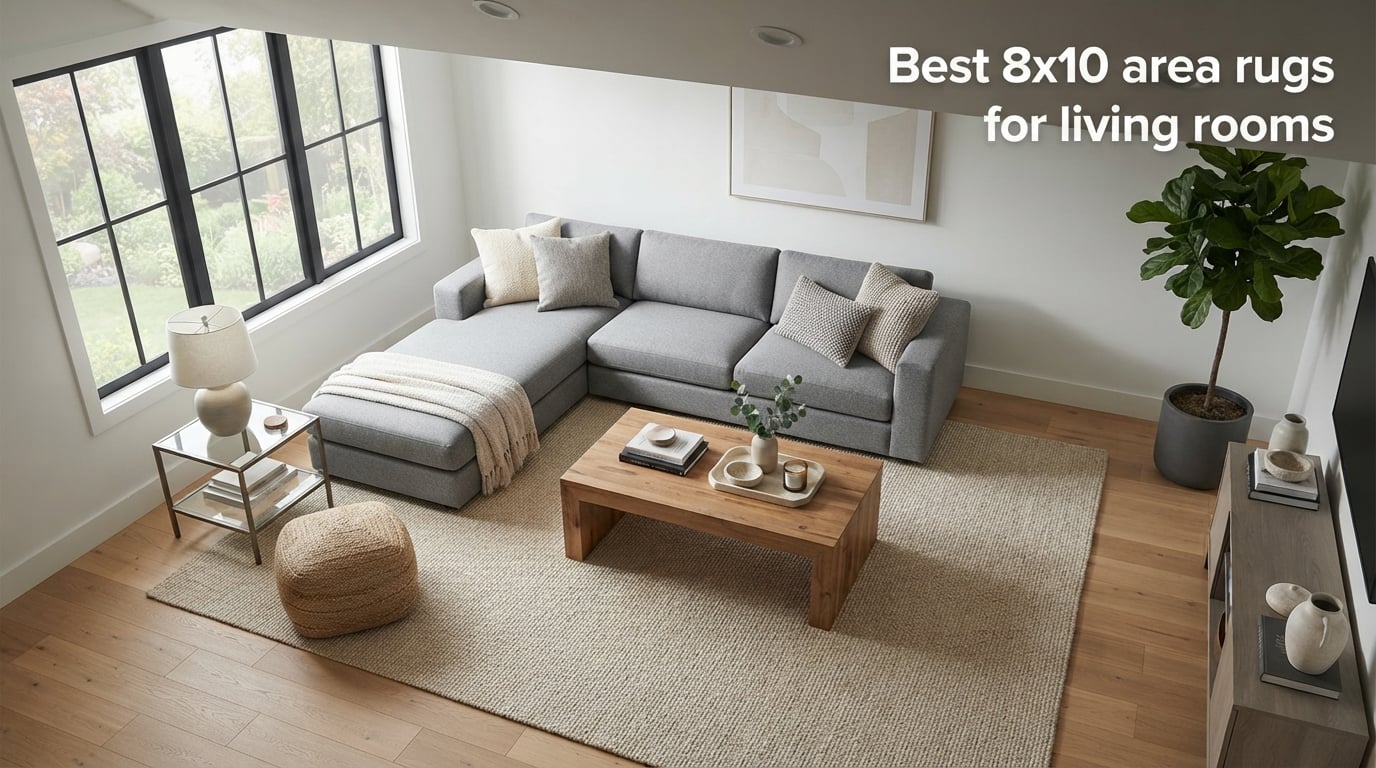 Best 8x10 area rugs for living rooms