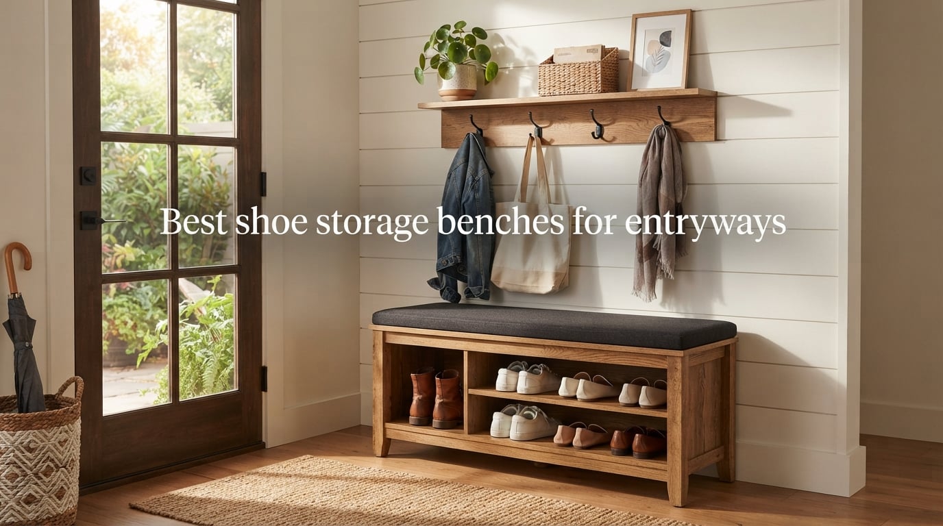 Best shoe storage benches for entryways