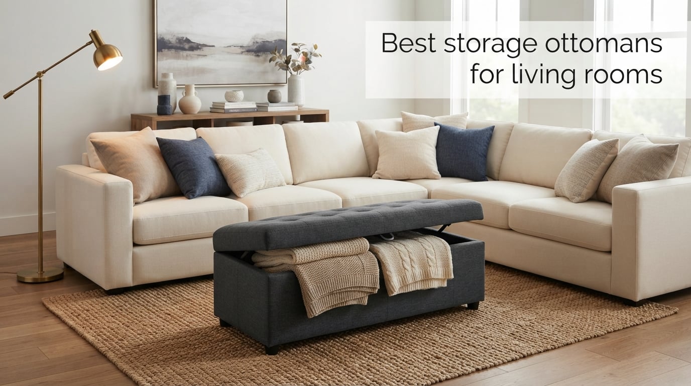 Best storage ottomans for living rooms