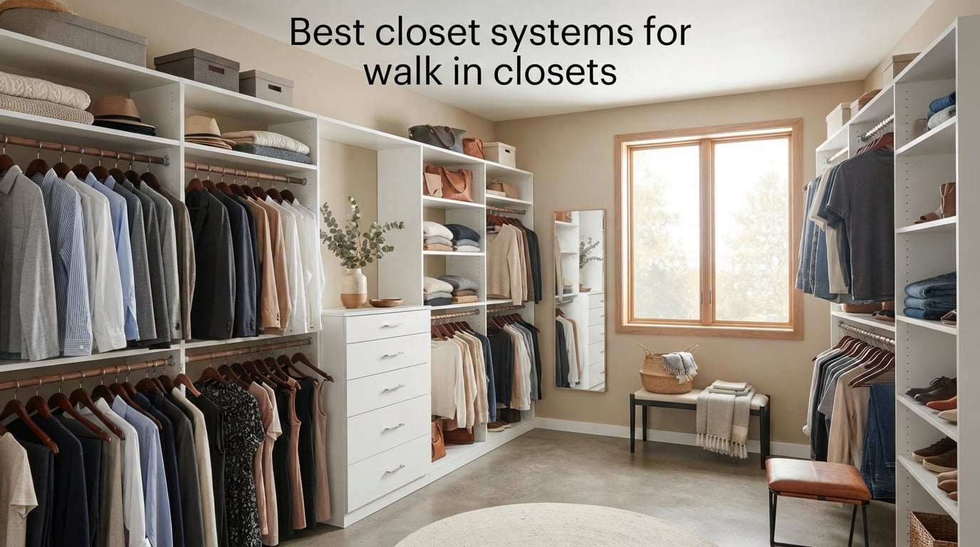 Best closet systems for walk in closets