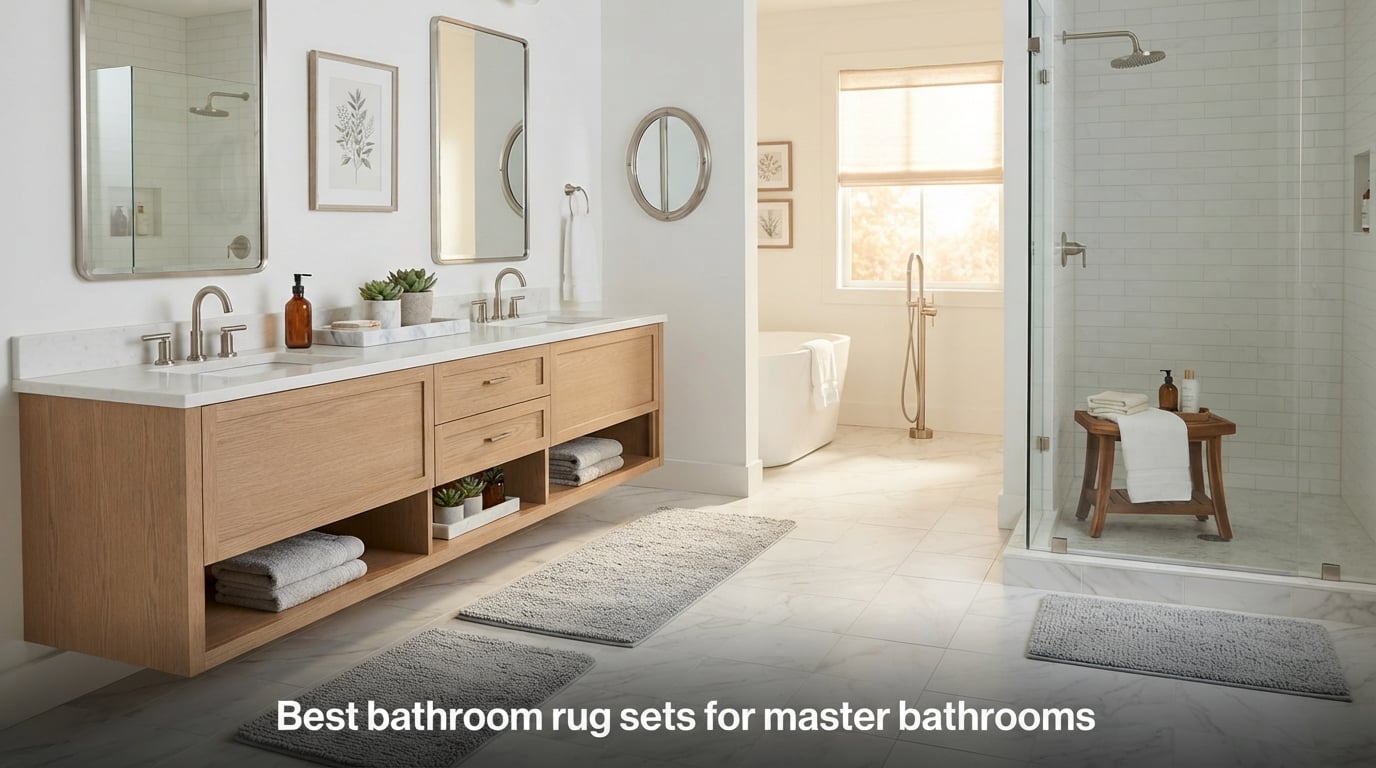 Best bathroom rug sets for master bathrooms