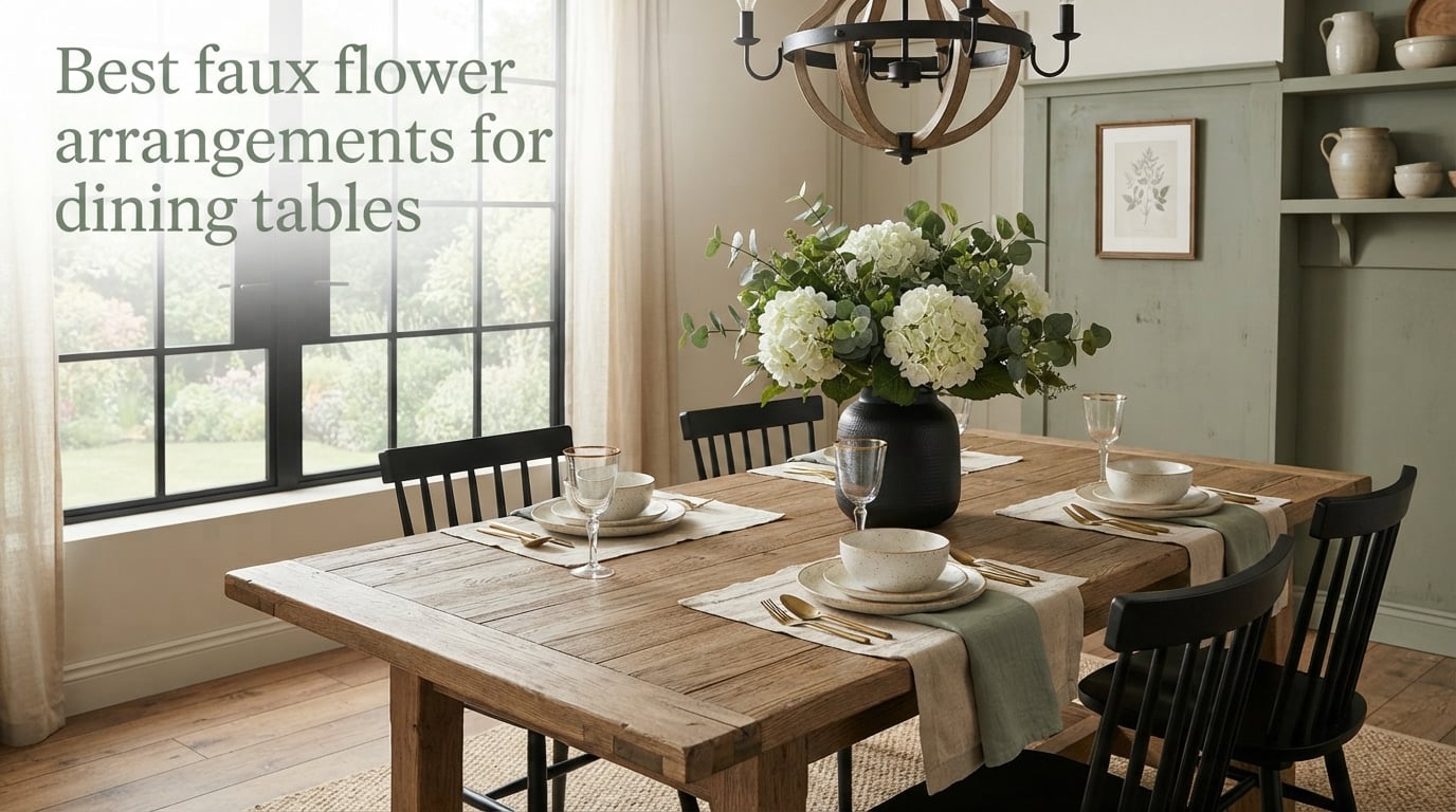 Best faux flower arrangements for dining tables
