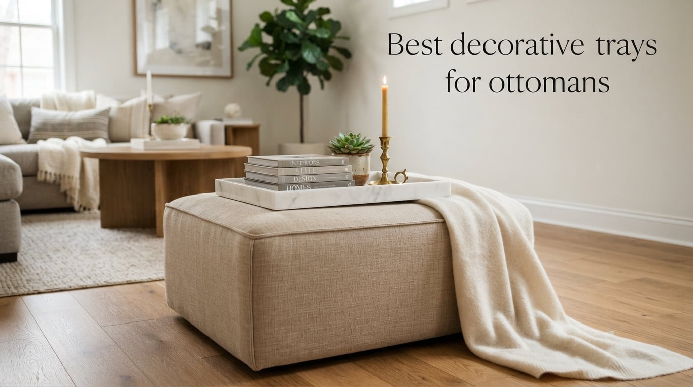Best decorative trays for ottomans