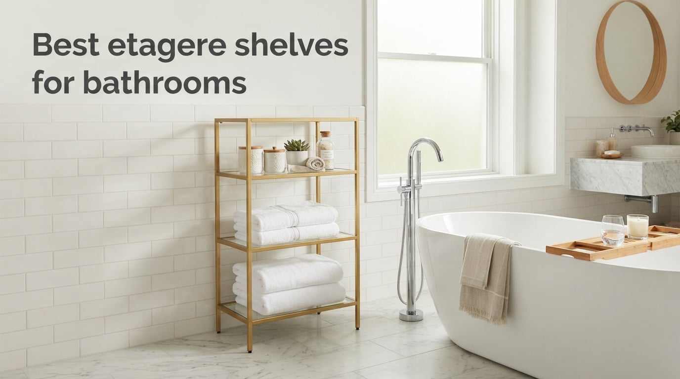 Best etagere shelves for bathrooms