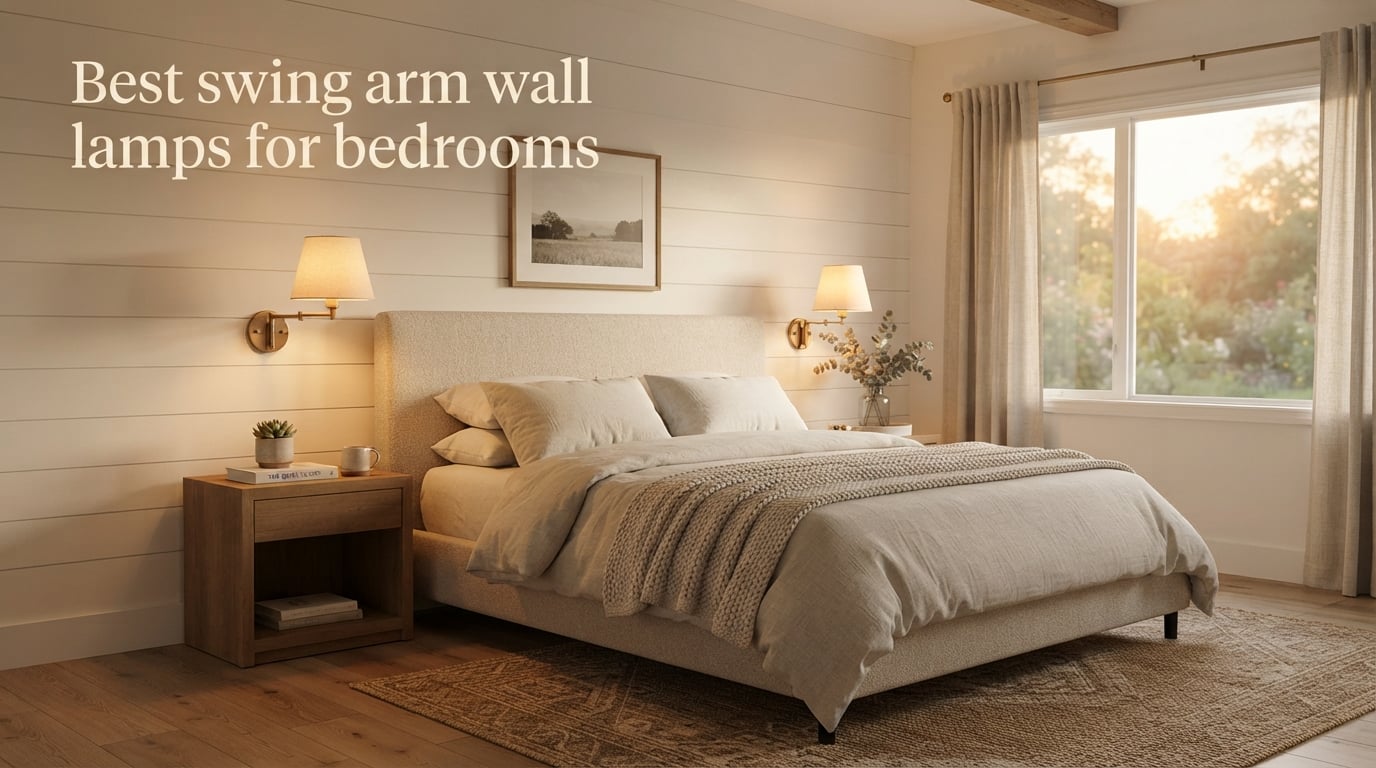 Best swing arm wall lamps for bedrooms