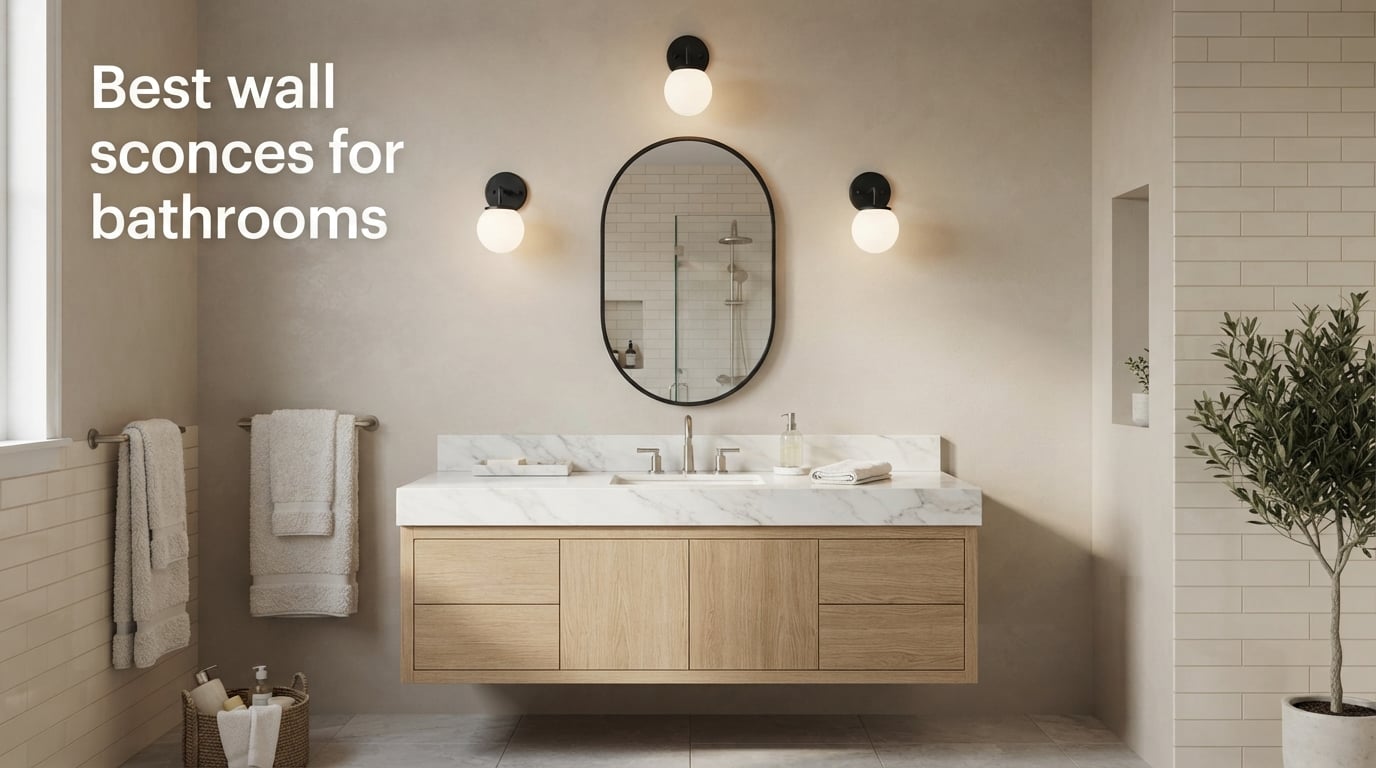 Best wall sconces for bathrooms