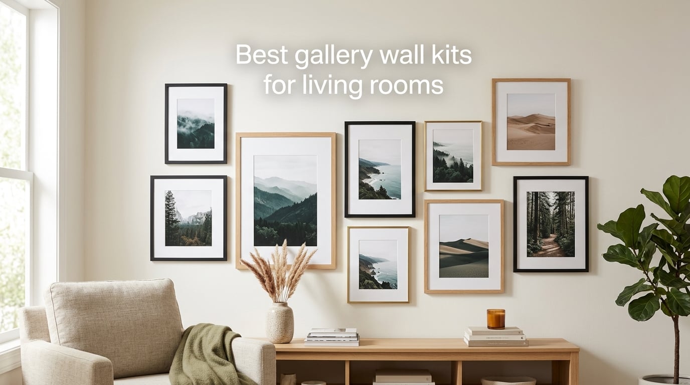 Best gallery wall kits for living rooms