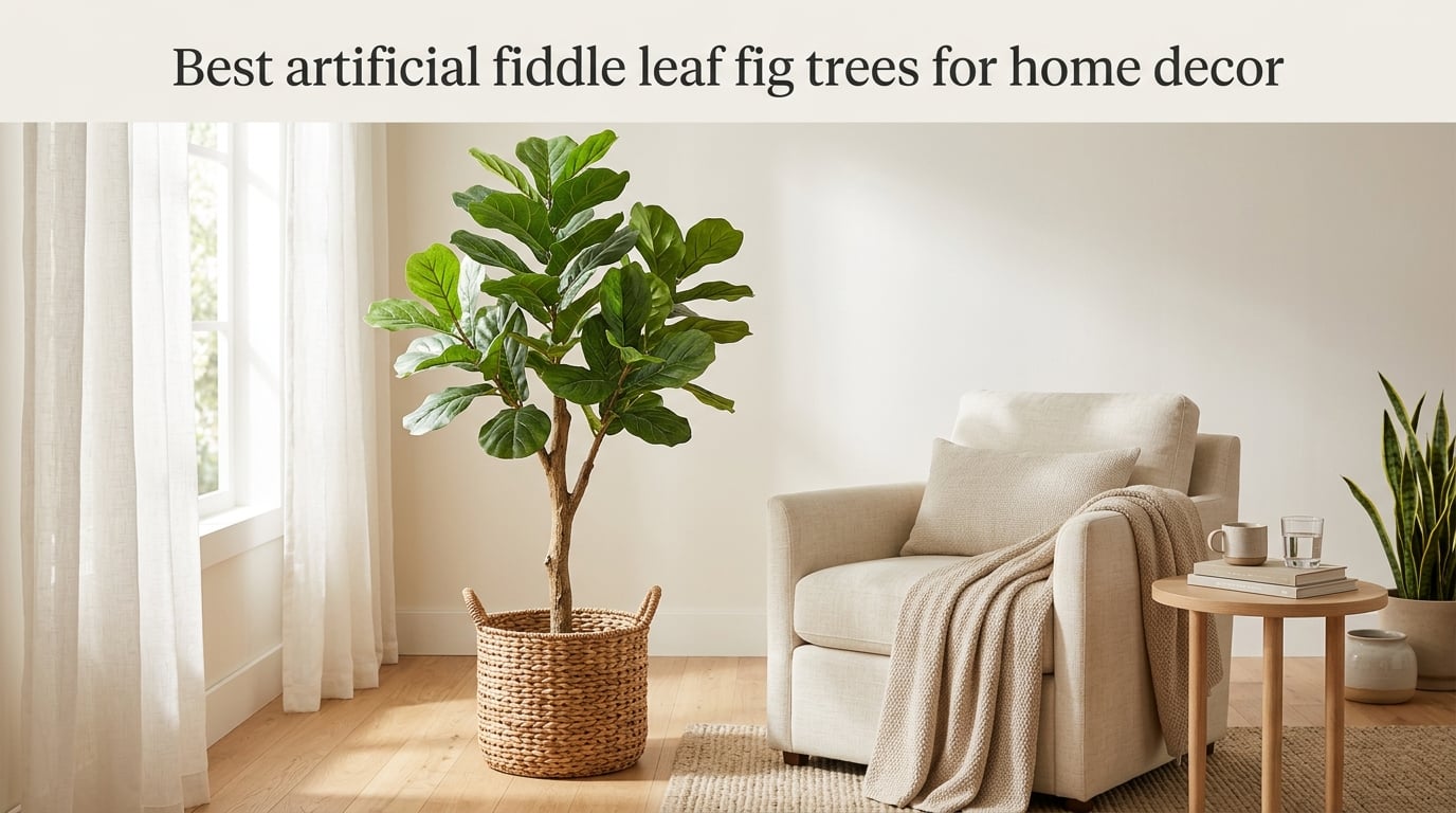 Best artificial fiddle leaf fig trees for home decor