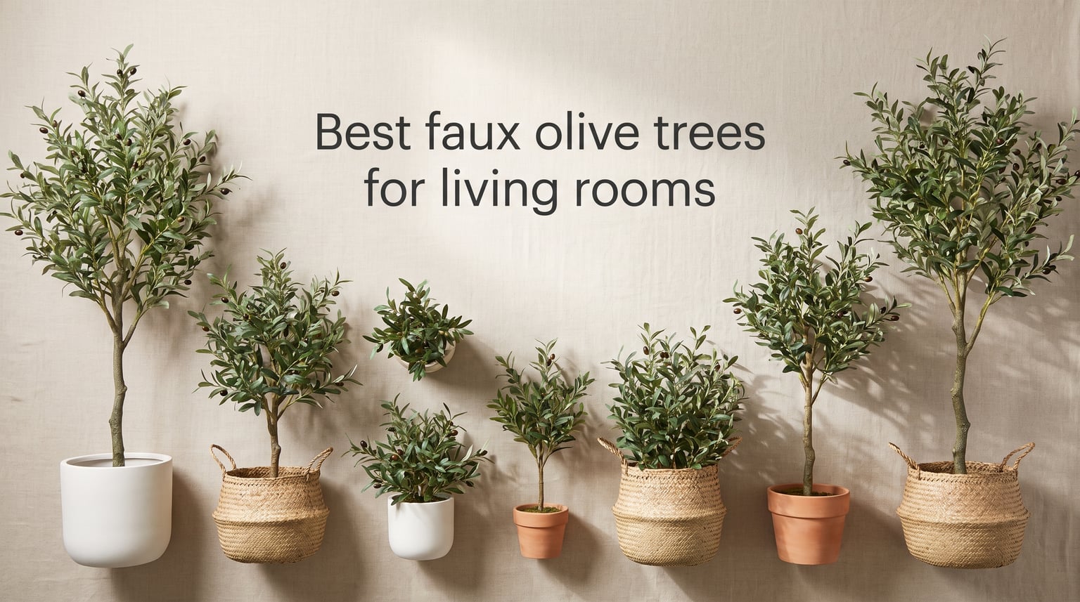 Best faux olive trees for living rooms