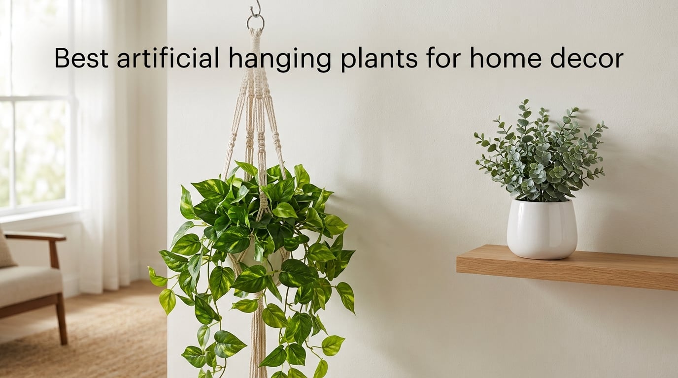 Best artificial hanging plants for home decor