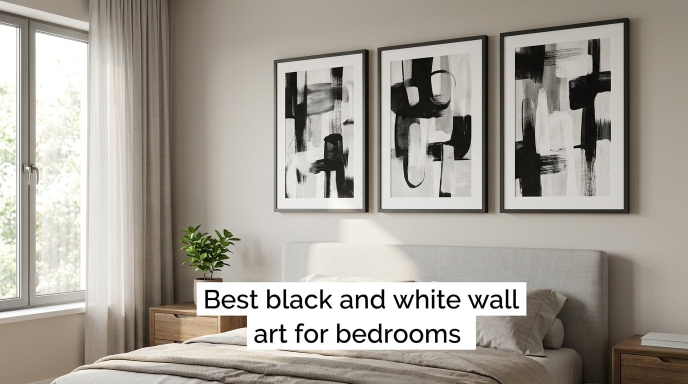 Best black and white wall art for bedrooms