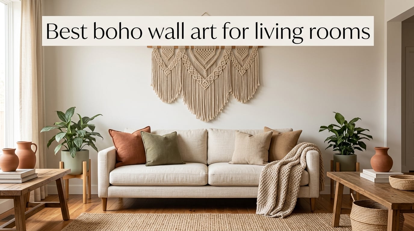 Best boho wall art for living rooms