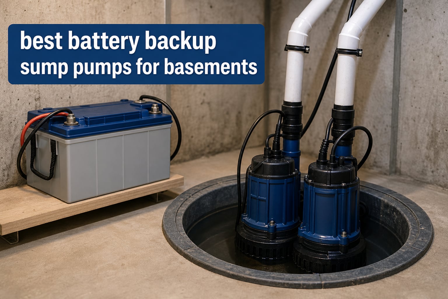 best battery backup sump pumps for basements