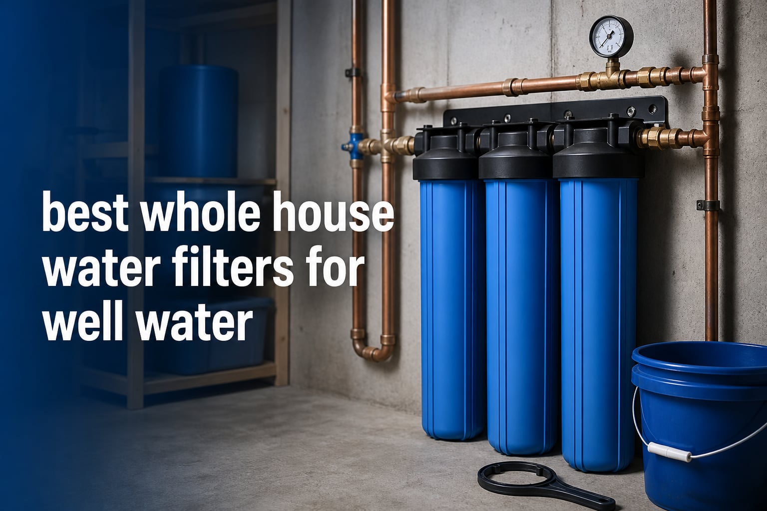 best whole house water filters for well water