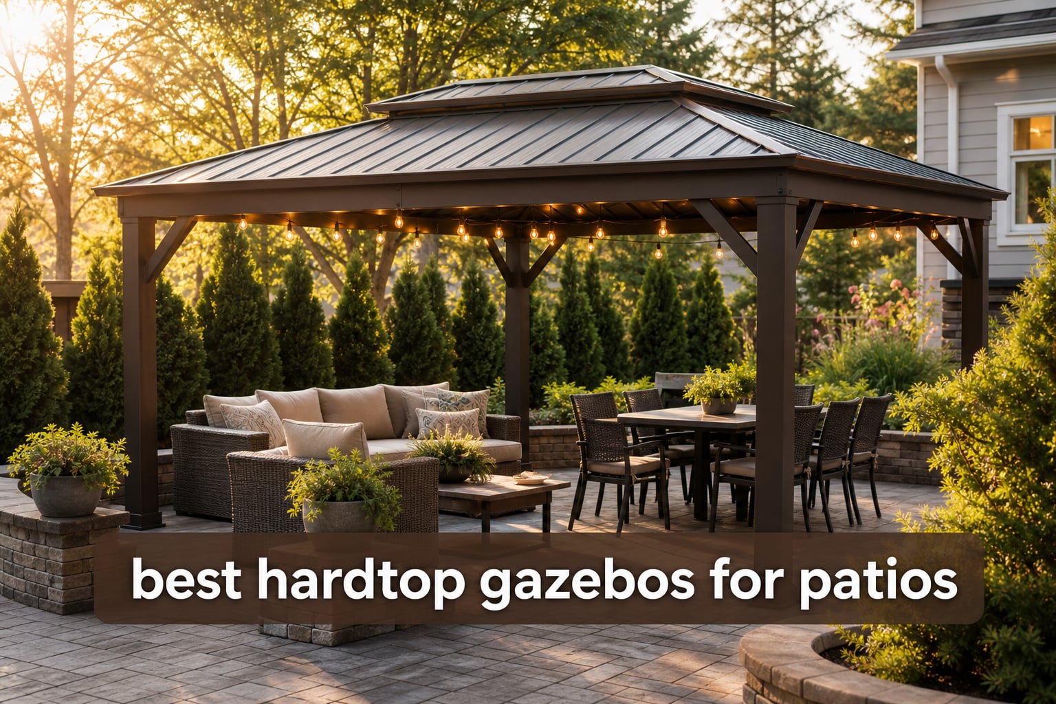 best hardtop gazebos for patios