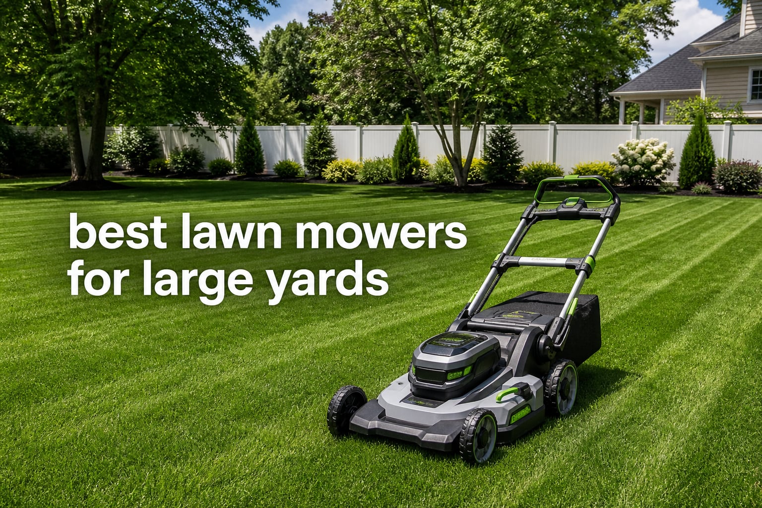 best lawn mowers for large yards