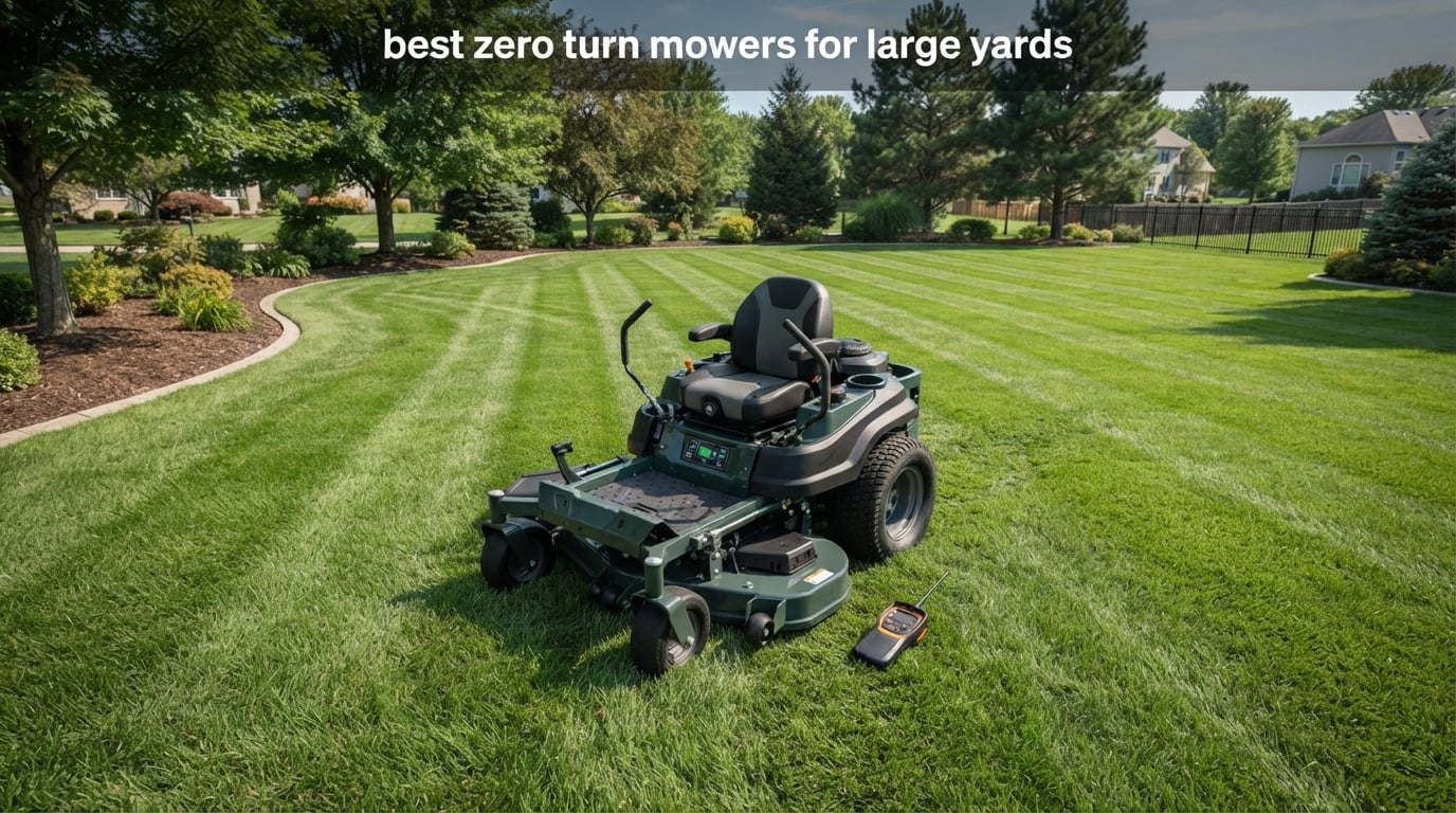 best zero turn mowers for large yards