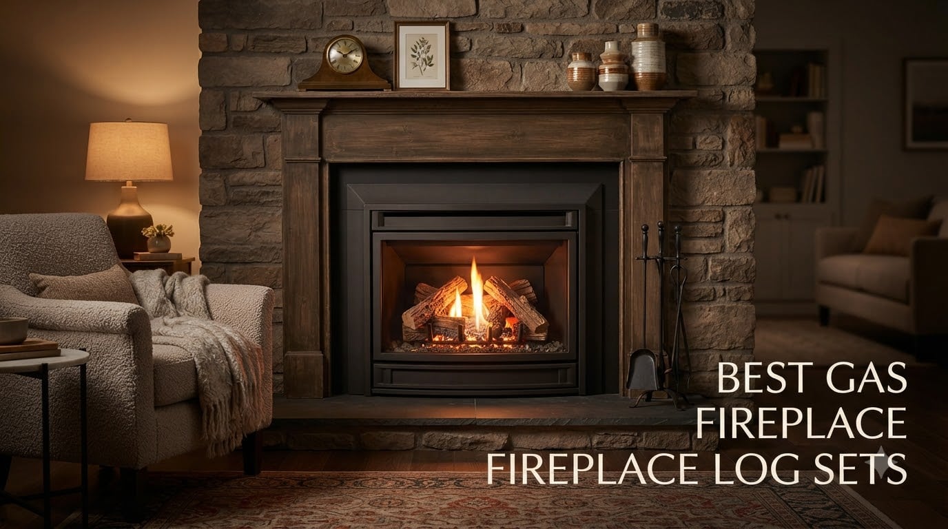 best gas fireplace log sets