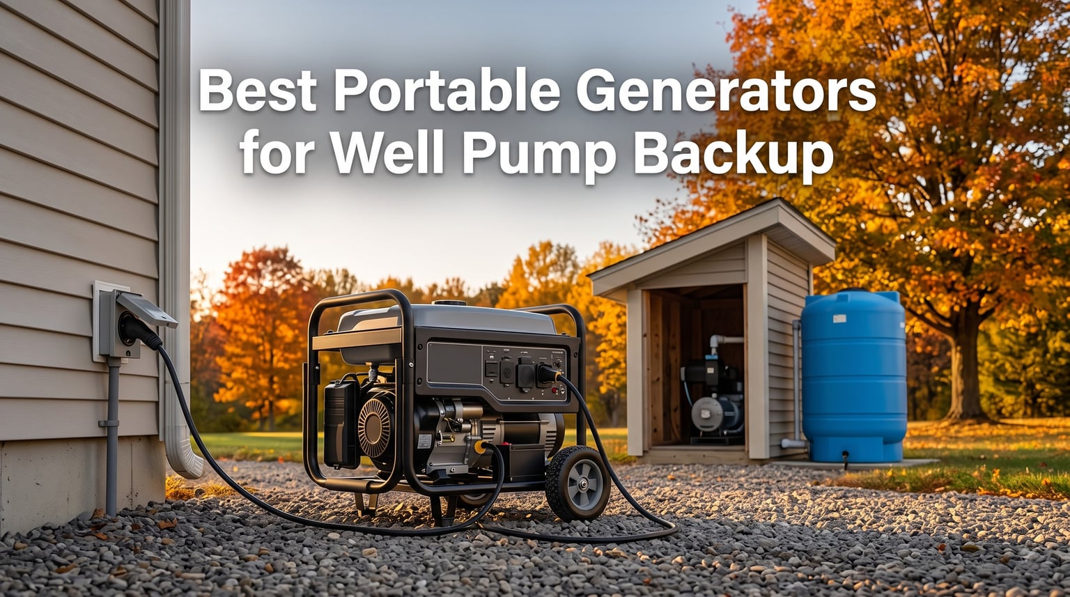 Best Portable Generators for Well Pump Backup