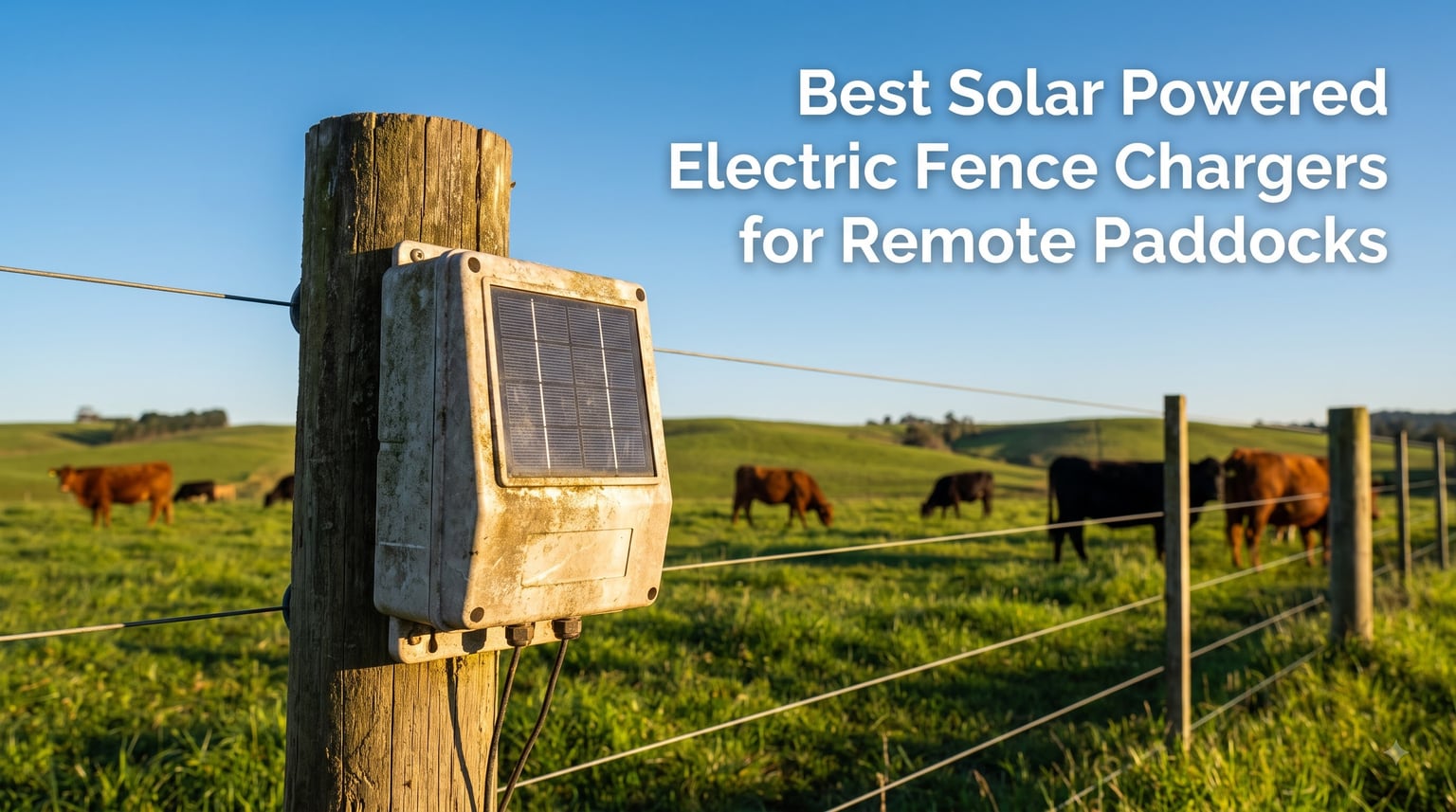 Best Solar Powered Electric Fence Chargers for Remote Paddocks