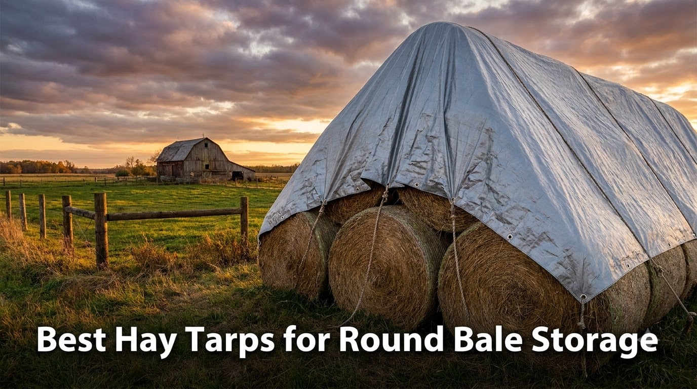 Best Hay Tarps for Round Bale Storage