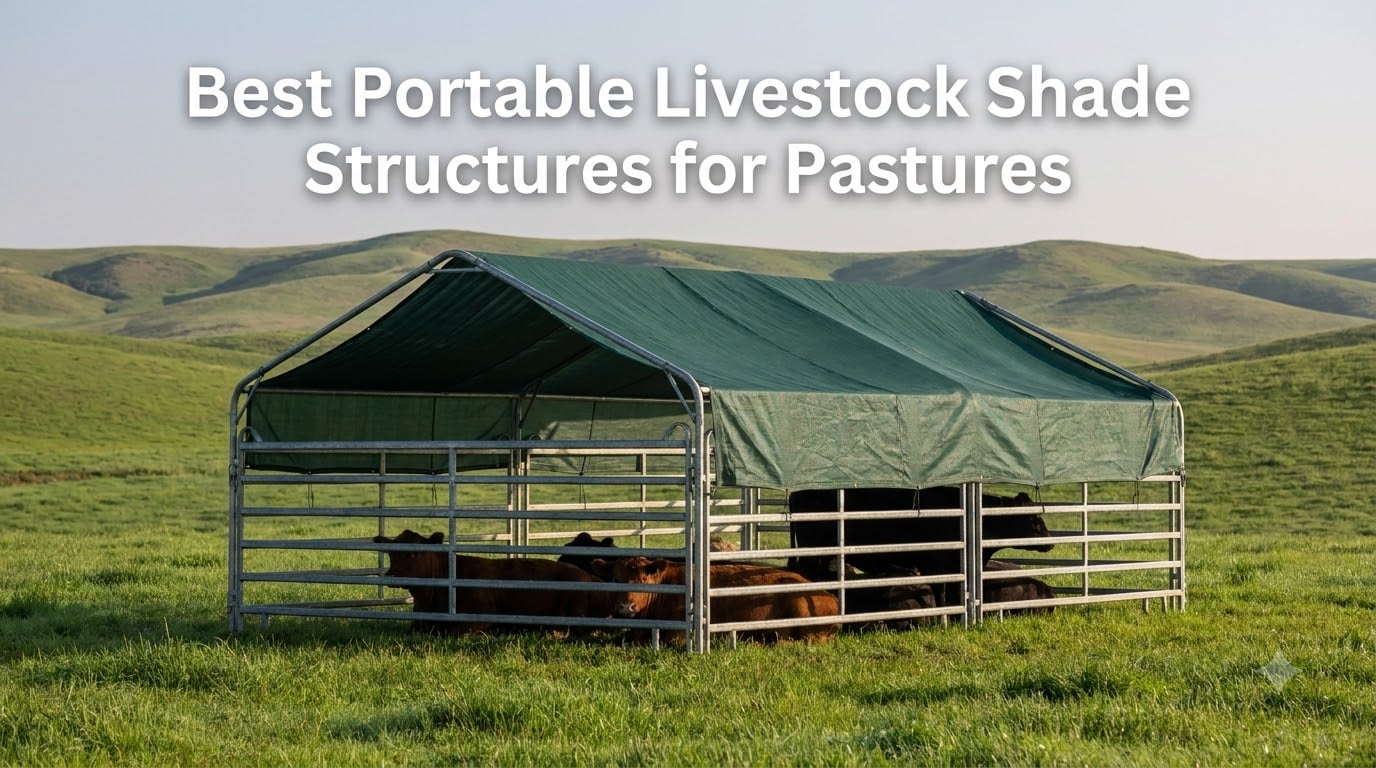 Best Portable Livestock Shade Structures for Pastures