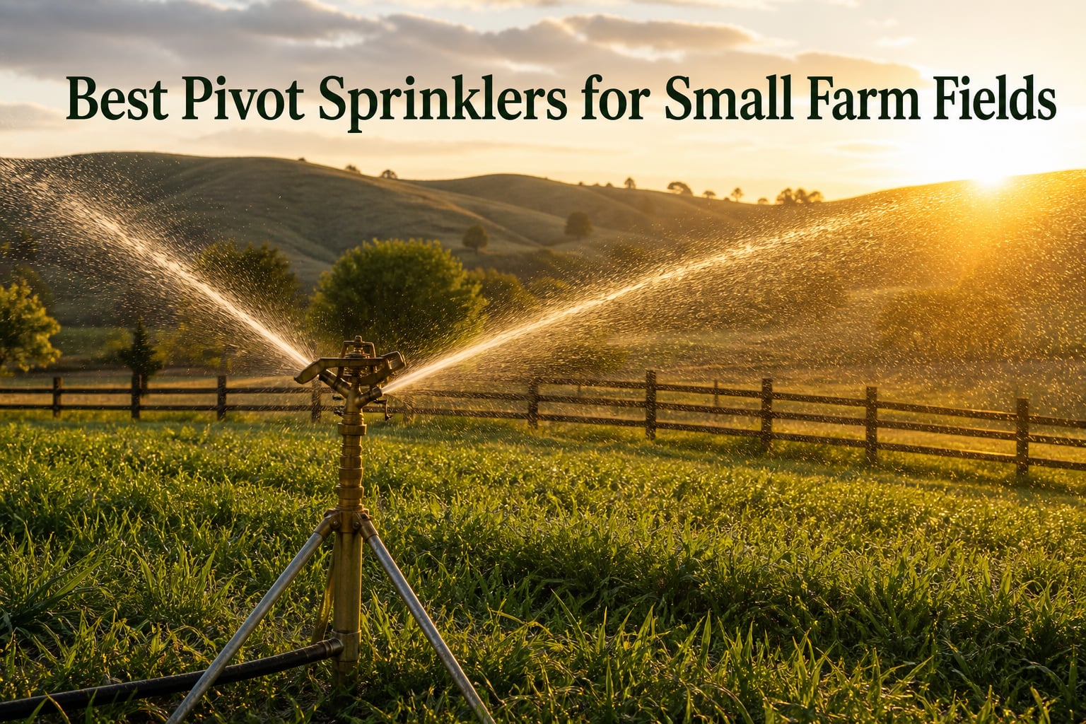 Best Pivot Sprinklers for Small Farm Fields