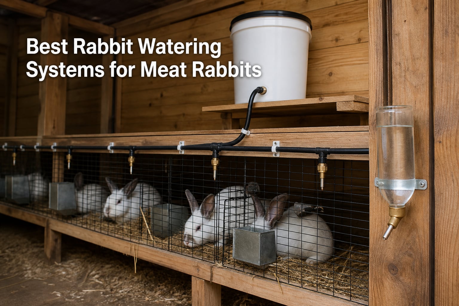 Best Rabbit Watering Systems for Meat Rabbits