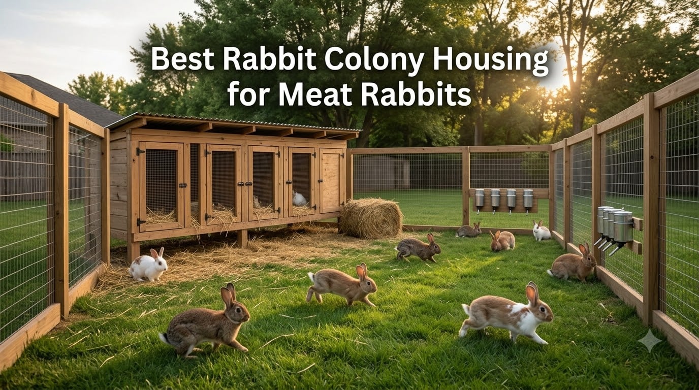 Best Rabbit Colony Housing for Meat Rabbits