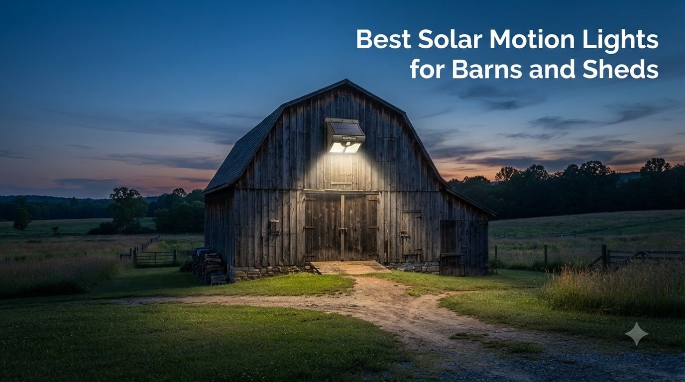 Best Solar Motion Lights for Barns and Sheds